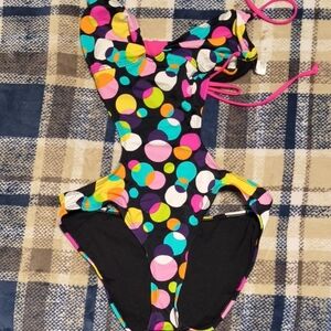 Joe Boxer Colorful Polka Dot One Piece Swimsuit